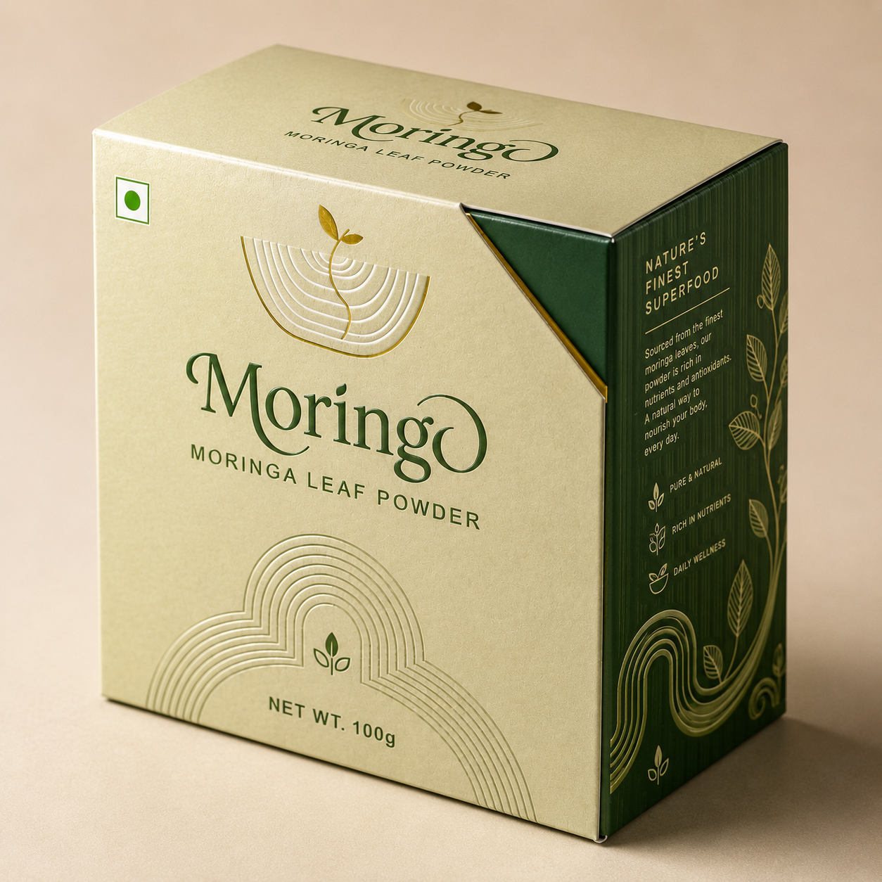 Bold folding carton with rich colour and selective gloss detailing